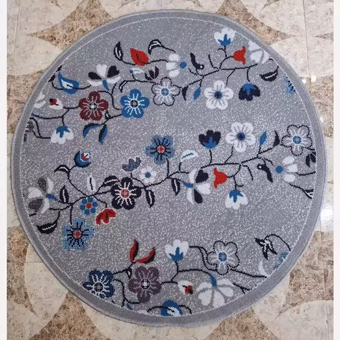 گلیم گردماشینی کاشان طرح گلزارفیلی سایز یک دریک متر(هزینه ارسال باخریداروپس کرایه میباشد)