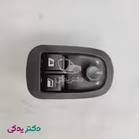 کلید شیشه بالابر و آینه‌‌های جانبی پژو 206 تیپ 5 (موتور TU5) جدید تک سوکت شرکتی ایساکو اصل 0941407999