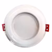 پنل 7 وات رونیکا شاه چراغ توکار دور شیشه ای رنگ طبیعی