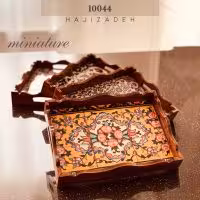 جاوید  سینی چوبی دکوپاژ طرح سنتی مستطیل 20*30 – 10044