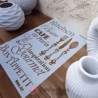 شابلون استنسیل کد 107 ابعاد 25*35