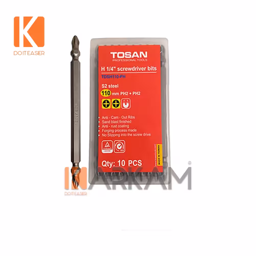 نوک پیچگوشتی 15میلیمتر دوسر چهارسو تایوان توسن