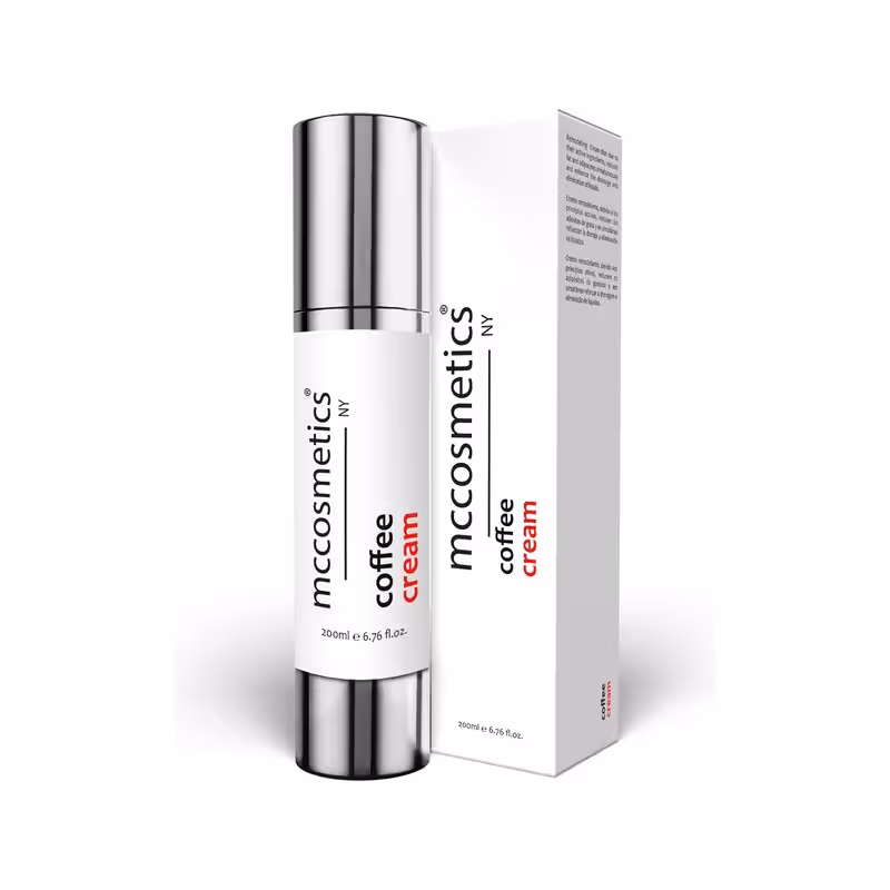 کرم مغذی و ضد سلولیت کافی coffee cream برند ام سی کازمتیک mccosmetic حجم 200ml