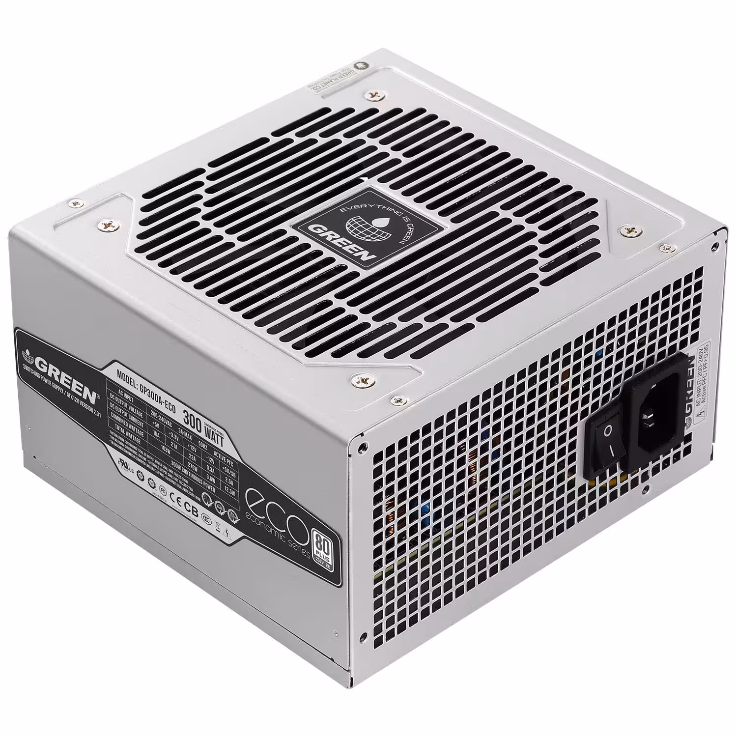 منبع تغذیه کامپیوتر گرین مدل GP300A-ECO | کالا مکس