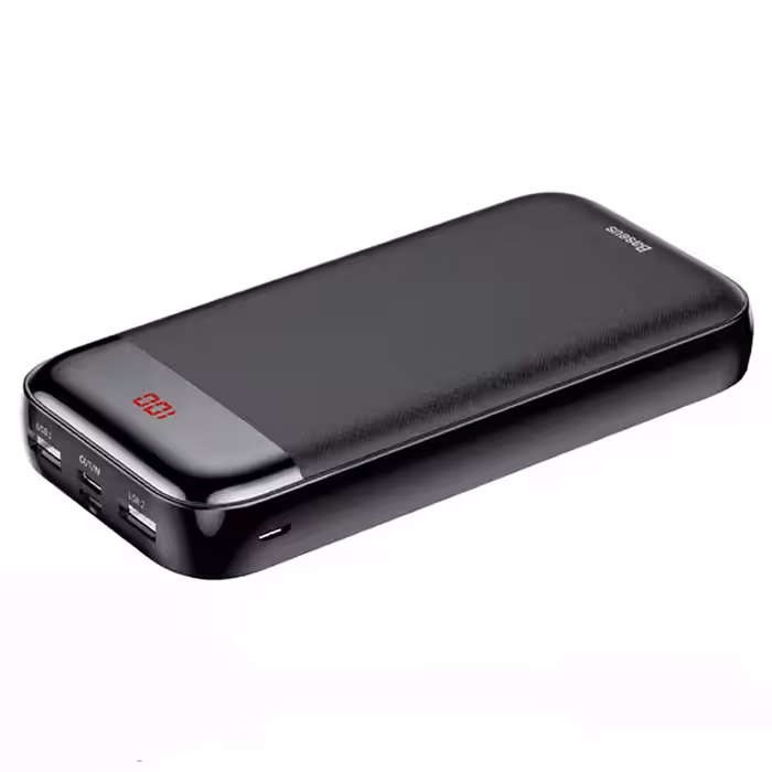 پاوربانک فست شارژ باسئوس Baseus PPALL-CKU01 Mini CU Digital Display سفید - فروشگاه اینترنتی پروتاچ