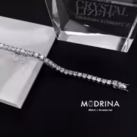 دستبند تنیسی کریستال سواروسکی 19.5 سانت Swarovski