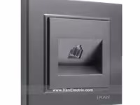 سوکت تلفن برلیان رنگی زغال سنگی ایران الکتریک