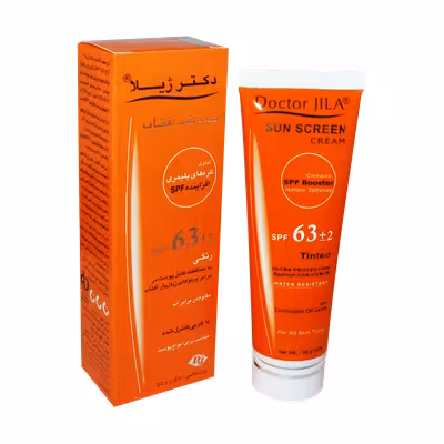کرم ضد آفتاب فاقد چربی رنگی SPF63 دکتر ژیلا مناسب انواع پوست 50 میلی لیتر Doctor Jila Tinted Sunscreen Cream Controlled Oil Level SPF 63 50 ml