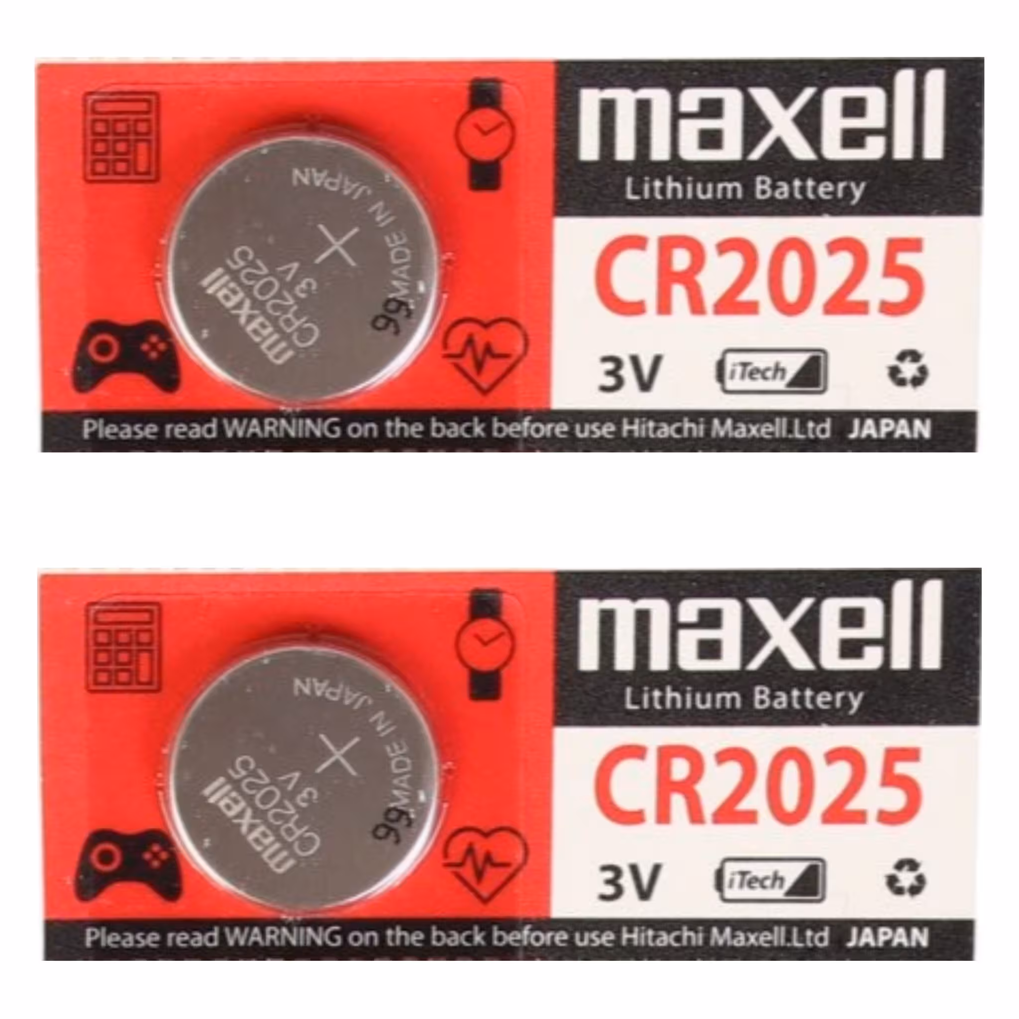 باتری سکه ای مکسل مدل CR2025 بسته 2 عددی