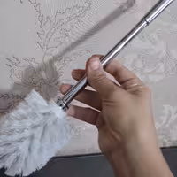 دسته فرچه توالت نقره ای خارجی درجه کیفیت عالی فرچه جدا میشود