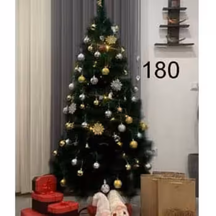 درخت کاج کریسمس 180 سانت سوزنی سبز