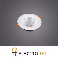 چراغ سقفی توکار هارمونیک 30W دایره ای COB پارس شعاع توس