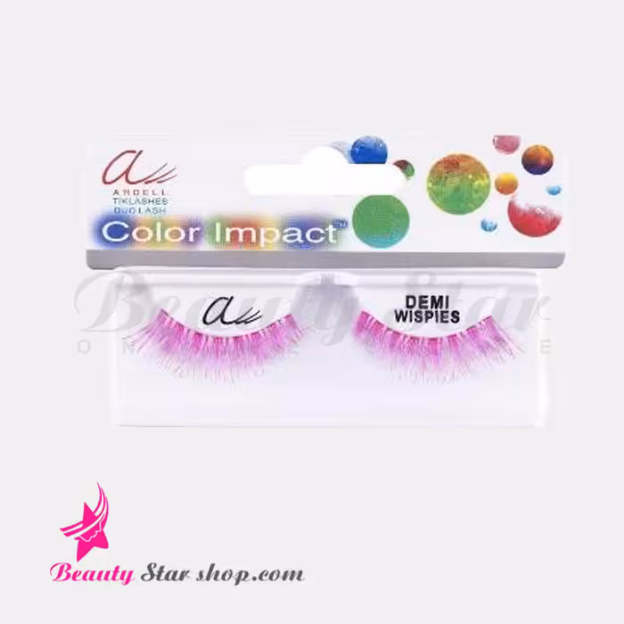 مژه مصنوعی رنگی صورتی آردل مدل Demi Wispies