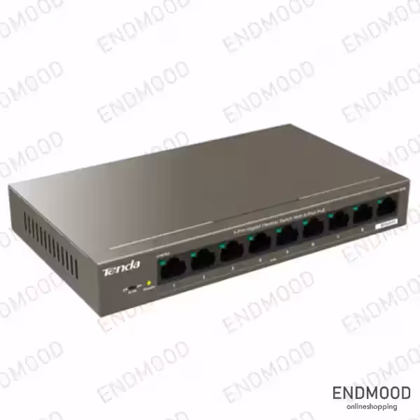 سوییچ 9 پورت گیگابیتی 8 poe تندا مدل Tenda TEG1109-8-102W