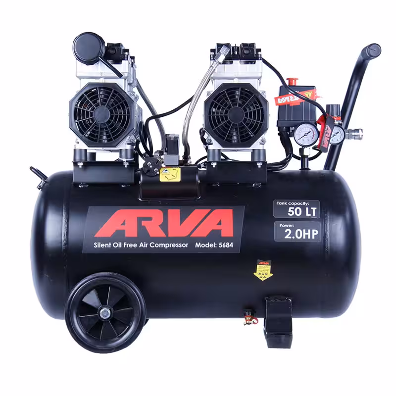 کمپرسور باد 50 لیتری سایلنت آروا 5684