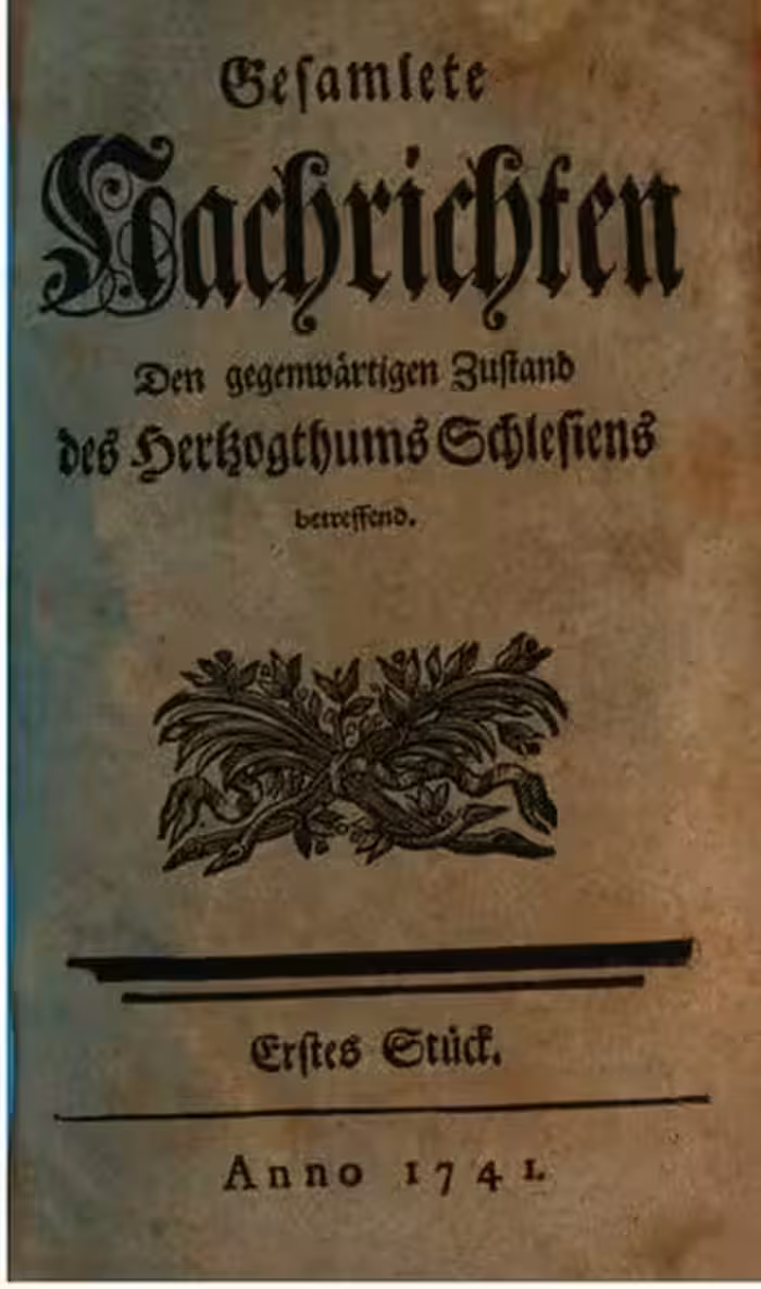 خرید و دانلود نسخه کامل کتاب Gesamlete [gesammelte] Nachrichten den gegenwärtigen Zustand des Herzogtums Schlesien betreffend