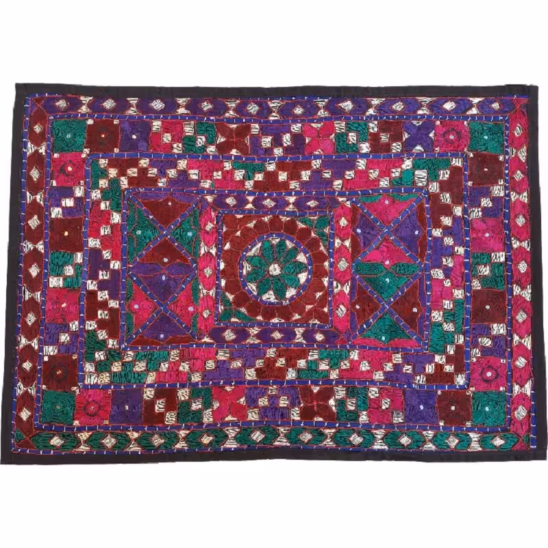 رومیزی مستطیل سوزن دوزی کد SOOZMOS21 نفیس