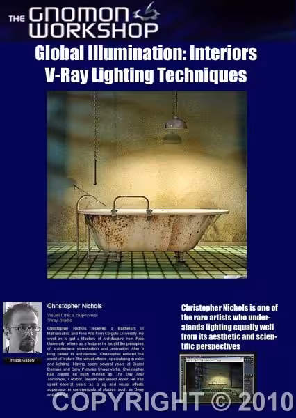 Gnomon Workshop 3Dstudio Max Training Global Illumination Interiors Vray Lighting Techniques