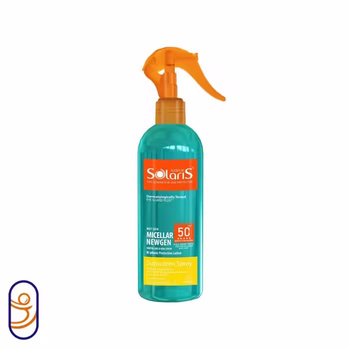 لوسیون دوفازی ضد آفتاب فاقد چربی بی رنگ SPF50 آردن سولاریس