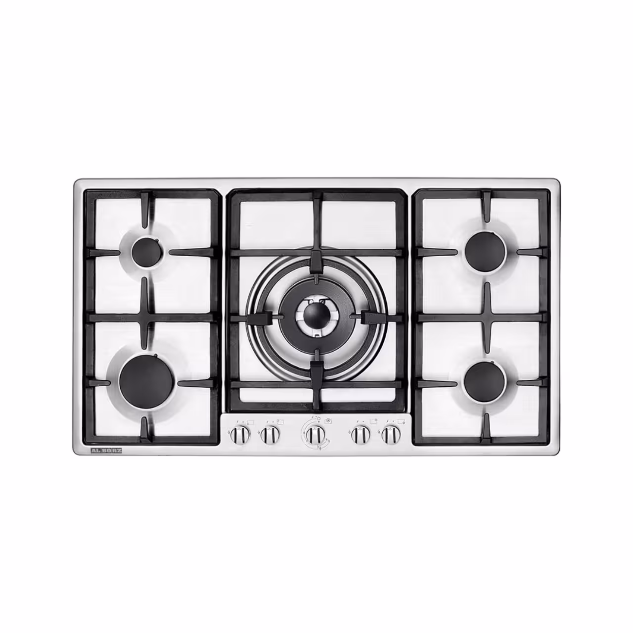 اجاق گاز صفحه ای استیل البرز مدل S 5902 با قطعات ایتالیایی