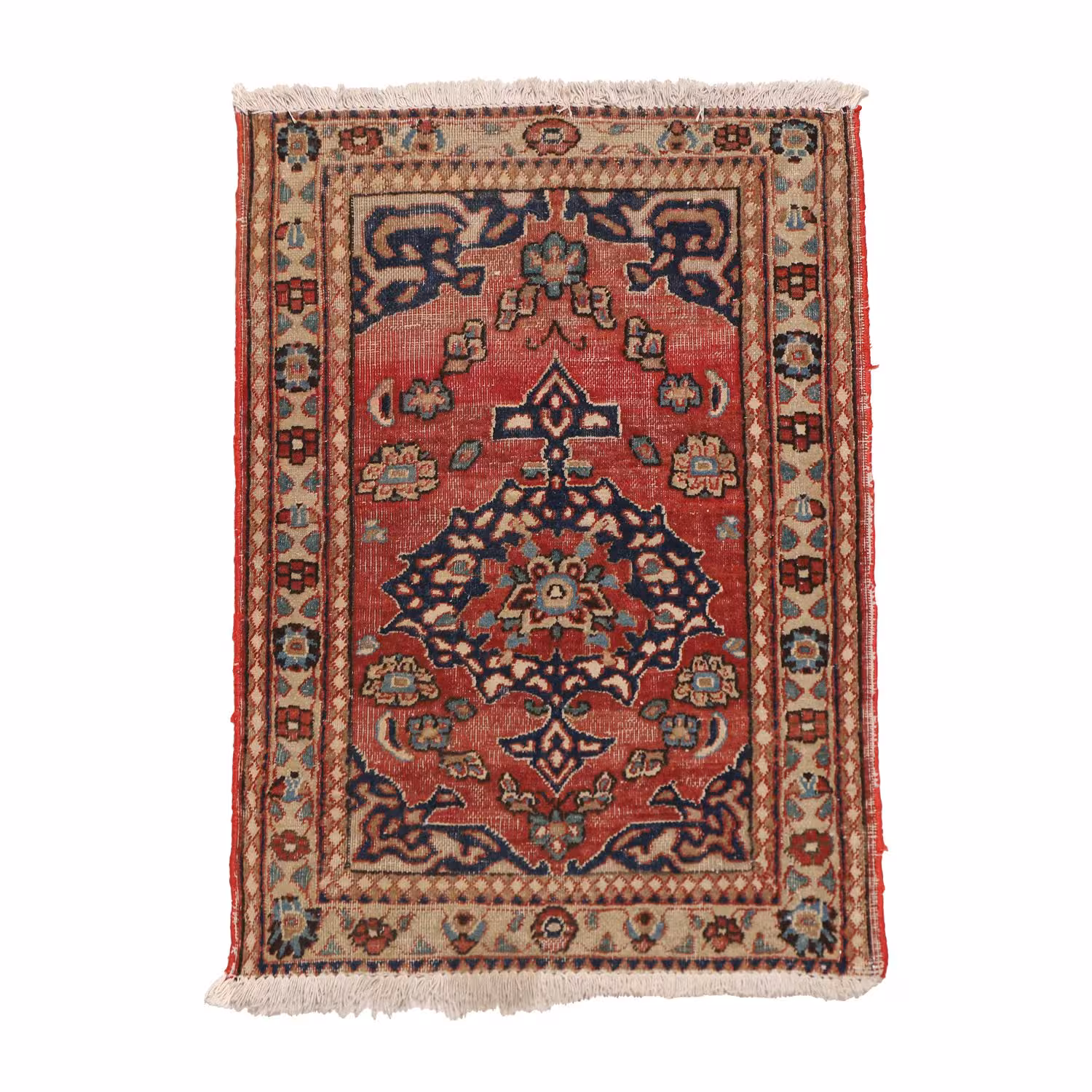 فرش قدیمی دستباف نیم متری کد 4106061