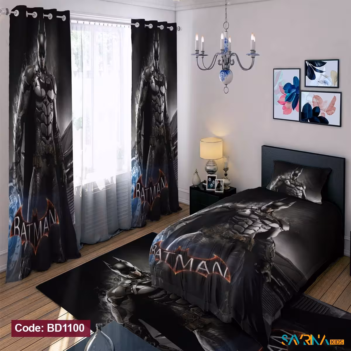 ست اتاق خواب پسرانه طرح بتمن کد BD1100