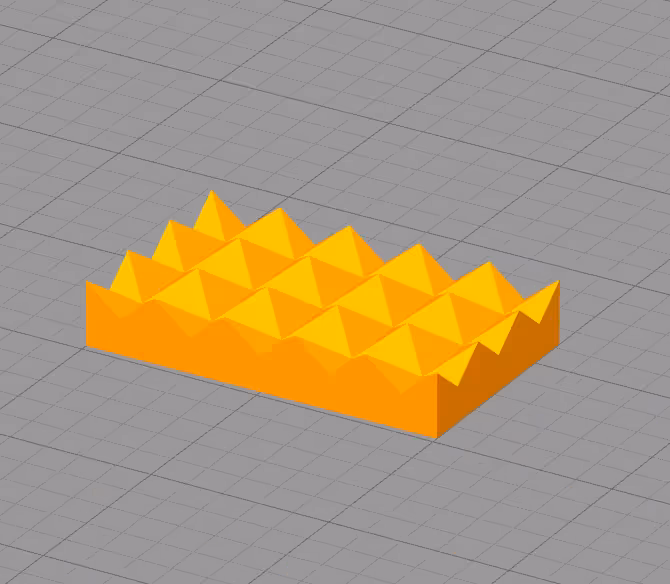 مدل سه بعدی جاصابونی طرح مثلثی (STL)