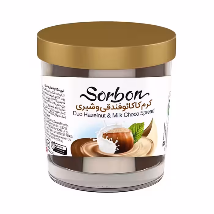 کرم کاکائو فندقی و شیری سوربن کاله 200 گرمی