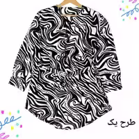 مانتو الیزه جلو بسته طرحدار طبق عکس