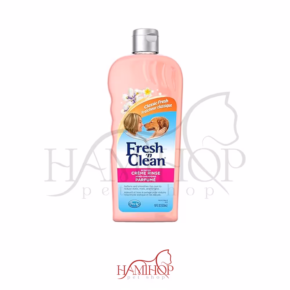 کرم نرم کننده و تمیز کننده سگ حجم 533 گرم Fresh N Clean Scented Creme Rinse, Classic Fresh Scent