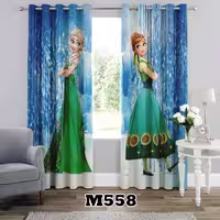 پرده سه بعدی طرح السا و آنا