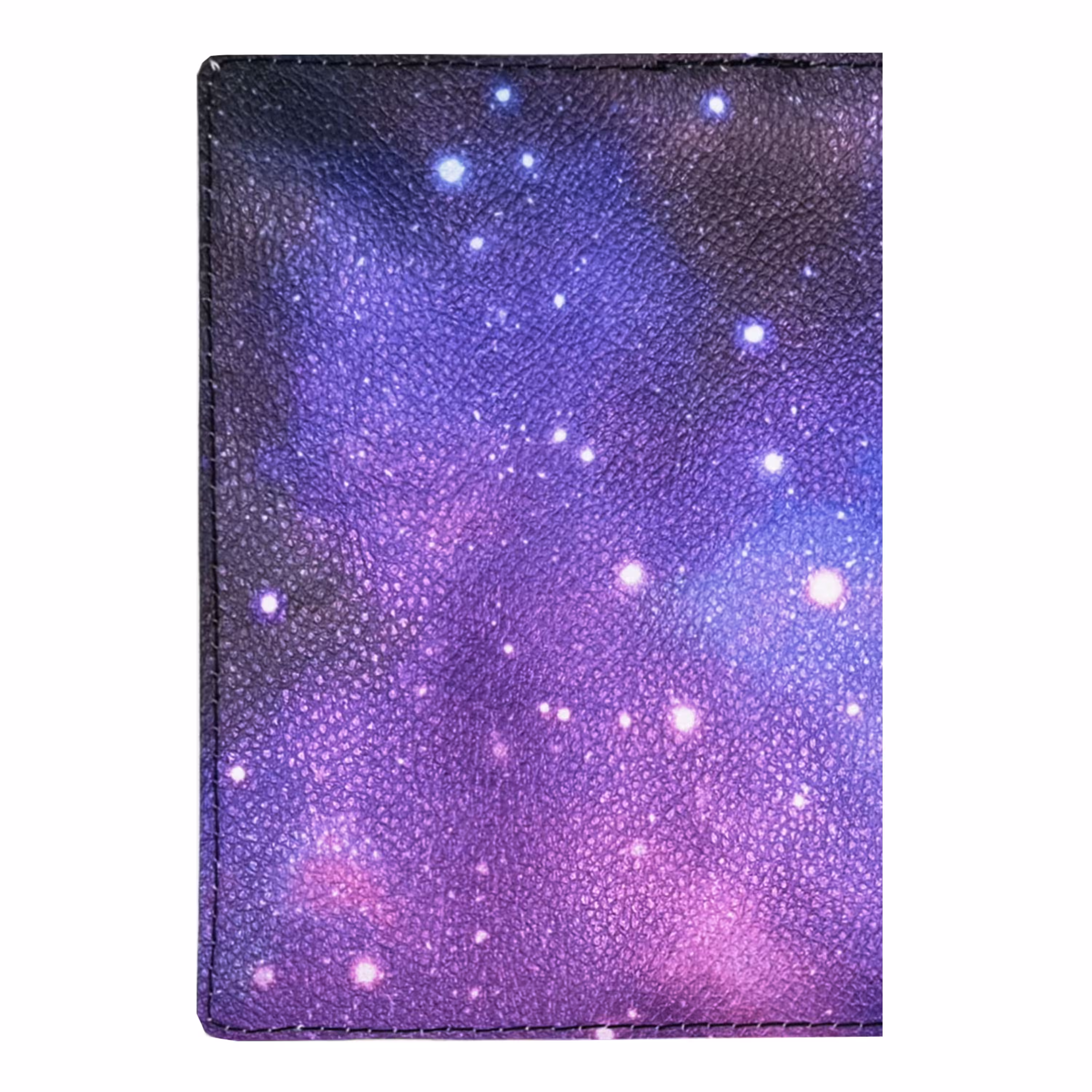 جلد شناسنامه سایز جدید و جلد پاسپورت چرم مصنوعی طرح کهکشانی (فروش به صورت خرده و عمده)