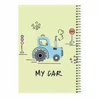 دفتر مشق 80 برگ اس جی مدل تراکتور