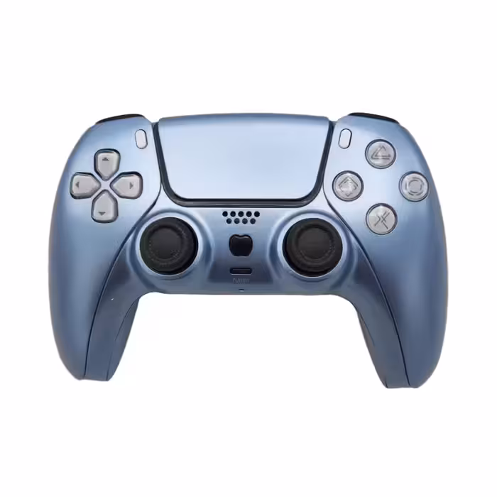 دسته بازی PS4 طرح PS5 مدل T29 آبی متالیک