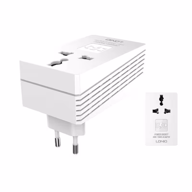 شارژر دیواری موبایل سه پورت الدینیو مدل LDNIO A3306 (دوکاره)