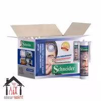 چسب سیلیکون اشنایدر 360 میل شفاف کارتن 24 عددی