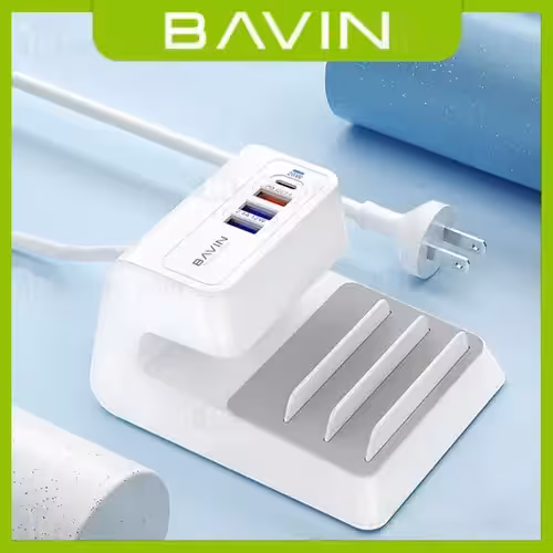 شارژر 4 پورت و استند باوین Bavin PC833 توان 20 وات دو سال گارانتی - 69370644