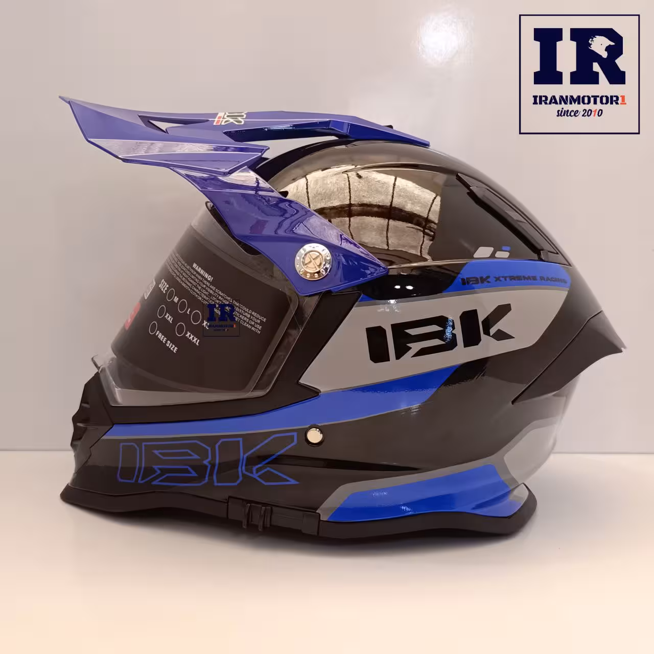 کلاه کاسکت اندرویی آی بی کا ibk مشکی آبی