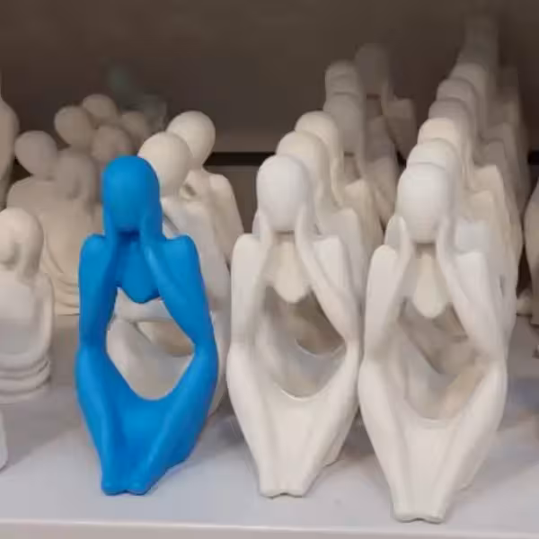 قالب سیلیکونی متفکر دو دست