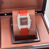 ساعت مچی زنانه کارتیر Cartier Santos Diamonds 6997C
