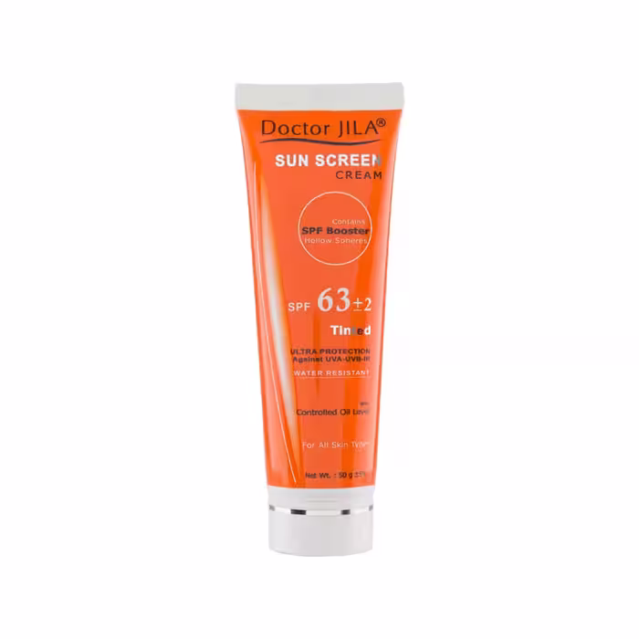 کرم ضد آفتاب spf 63 رنگی دکتر ژیلا حجم 50 میل
