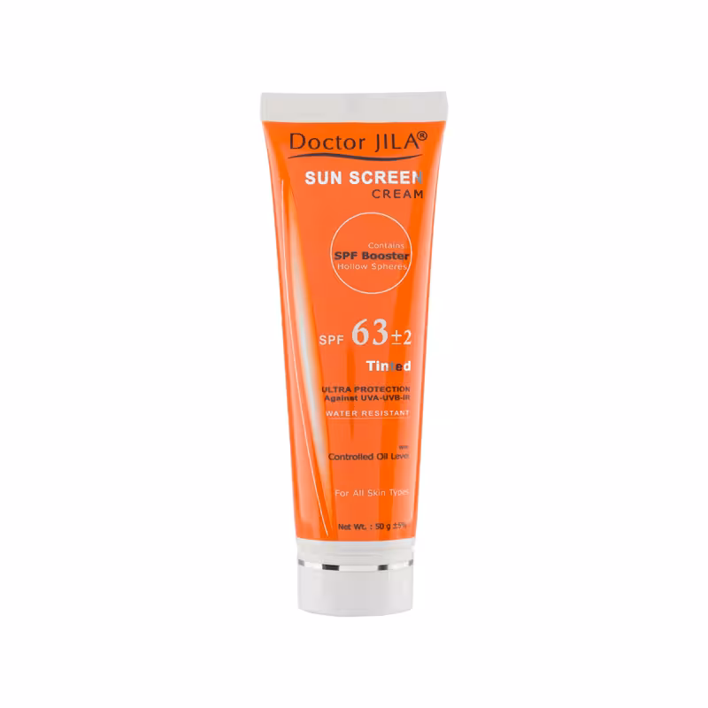 کرم ضد آفتاب spf 63 رنگی دکتر ژیلا حجم 50 میل