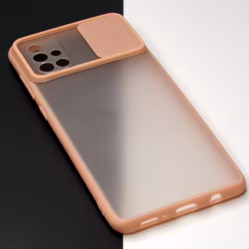 قاب سامسونگA71 پشت مات محافظ لنز دار کشویی