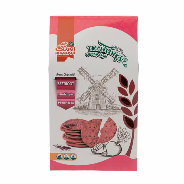 نان چیپس حاوی لبو و شیره انگور اورنگ 200 گرمی