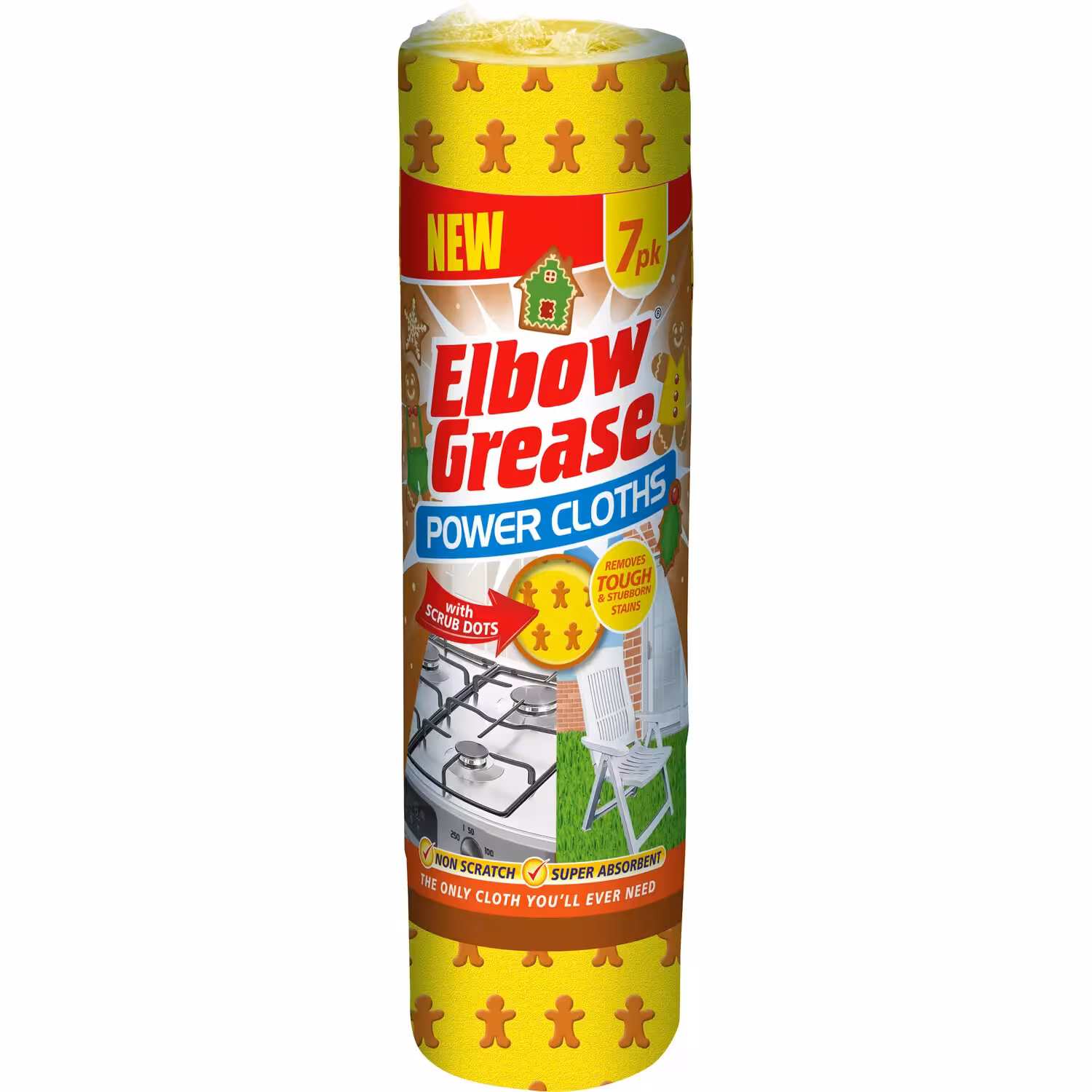 دستمال رول اسکراب دار البو گریس Elbow Grease بسته 7 عددی