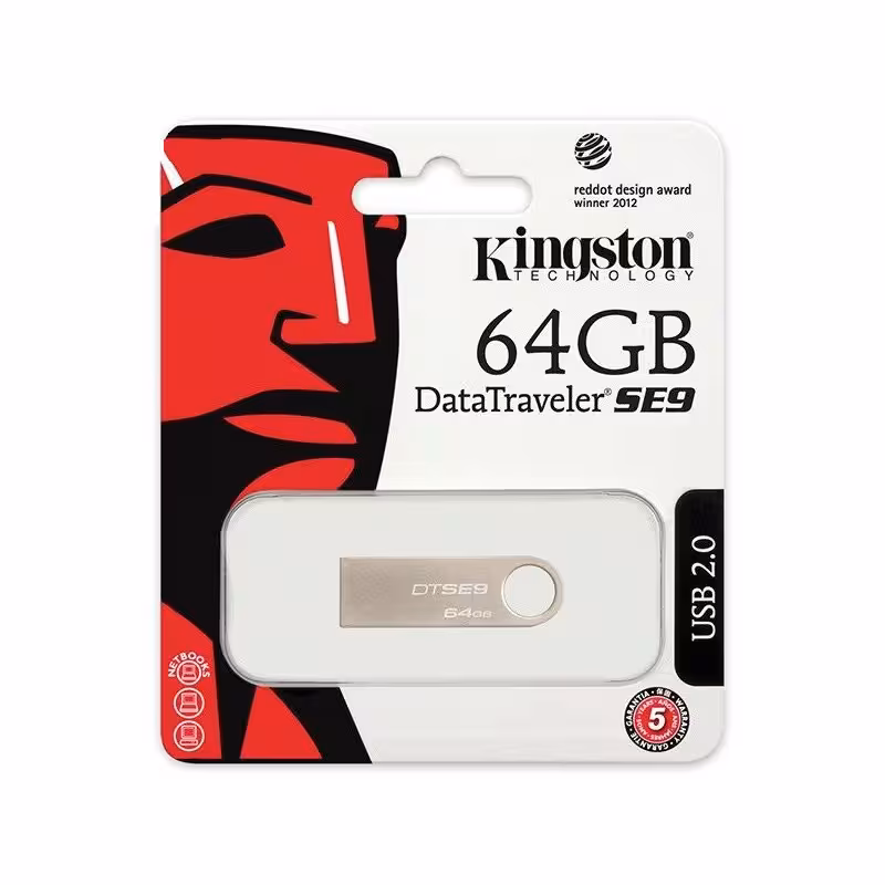 فلش مموری کینگستون مدل Data Traveler SE9 ظرفیت 64 گیگابایت