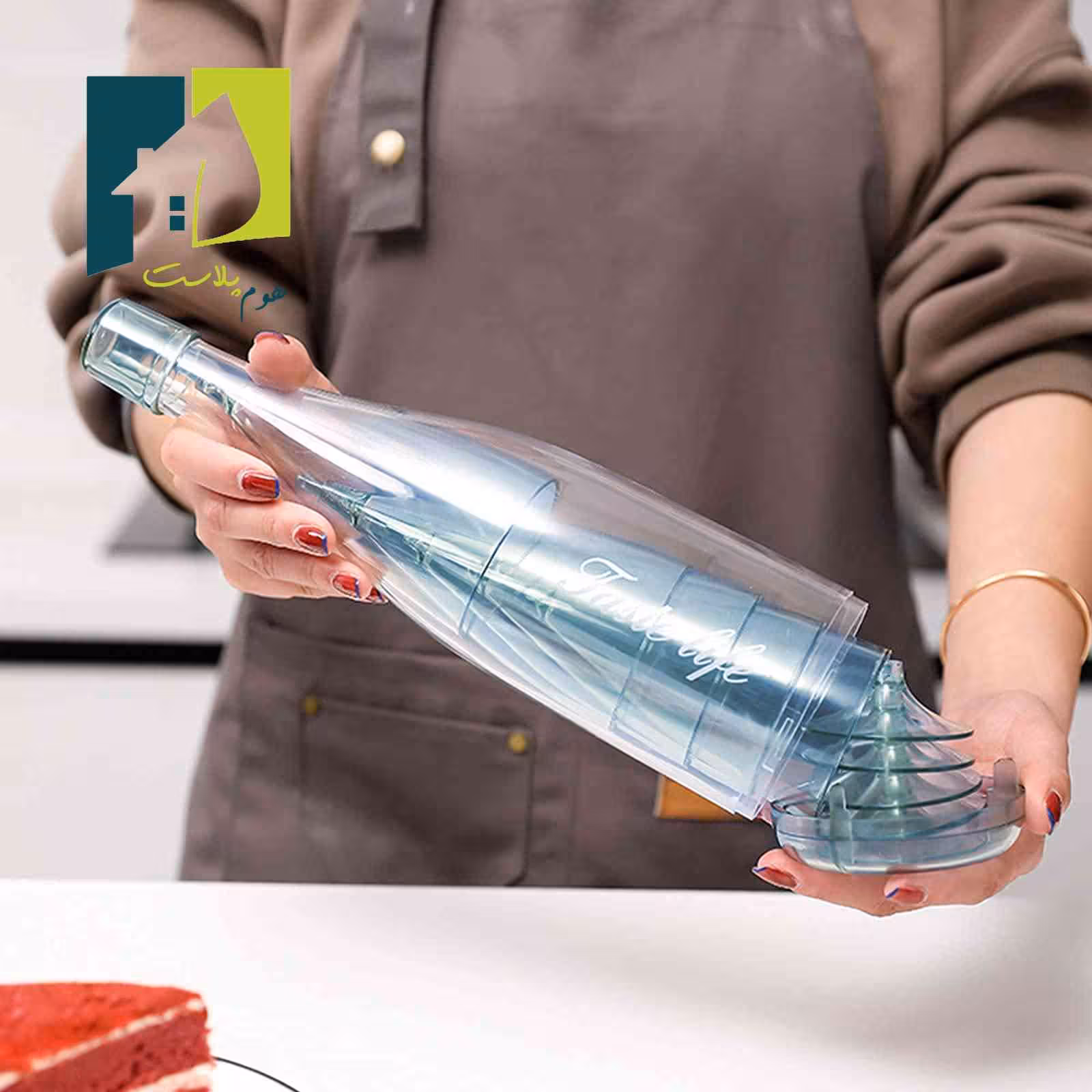 ست بطری و لیوان جام پنج عددی