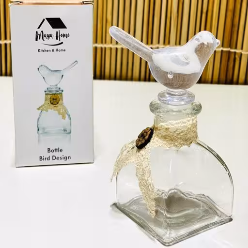 بانکه شیشه ای طرح پرنده