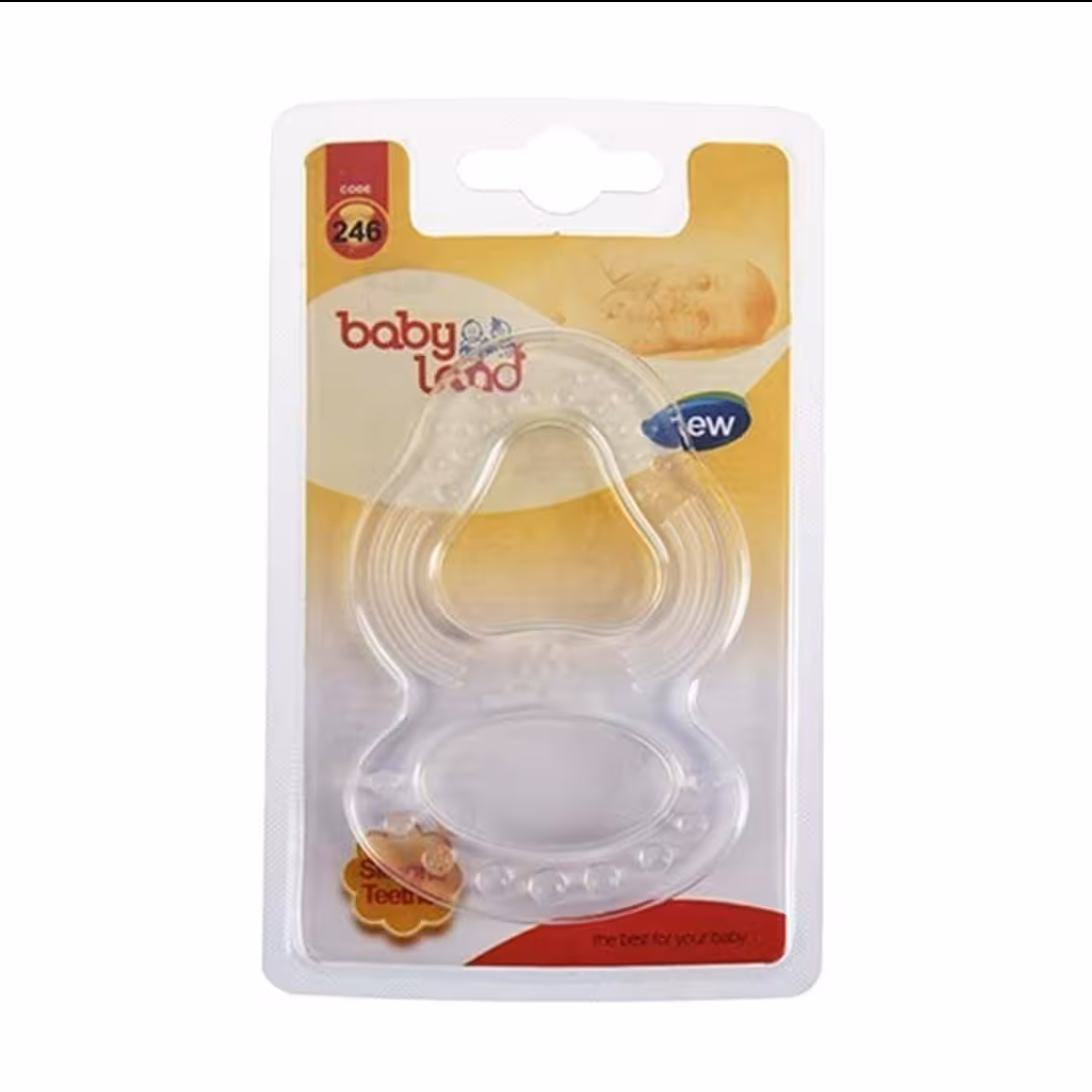 دندانگیر سیلیکونی شفاف babyLand