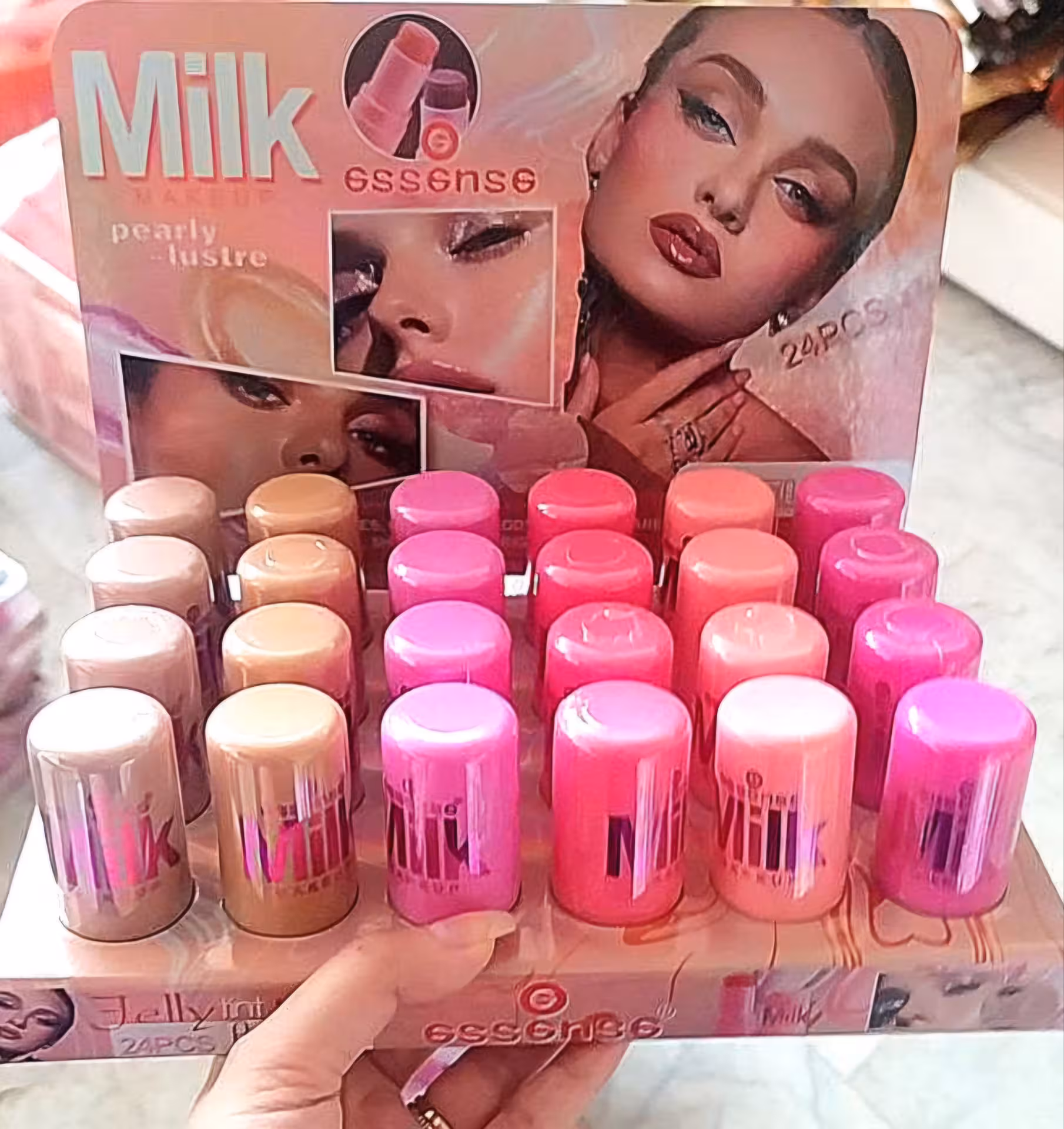 تینت لب ژله ای اکلیلی استوانه ای برند اسنس کد 208